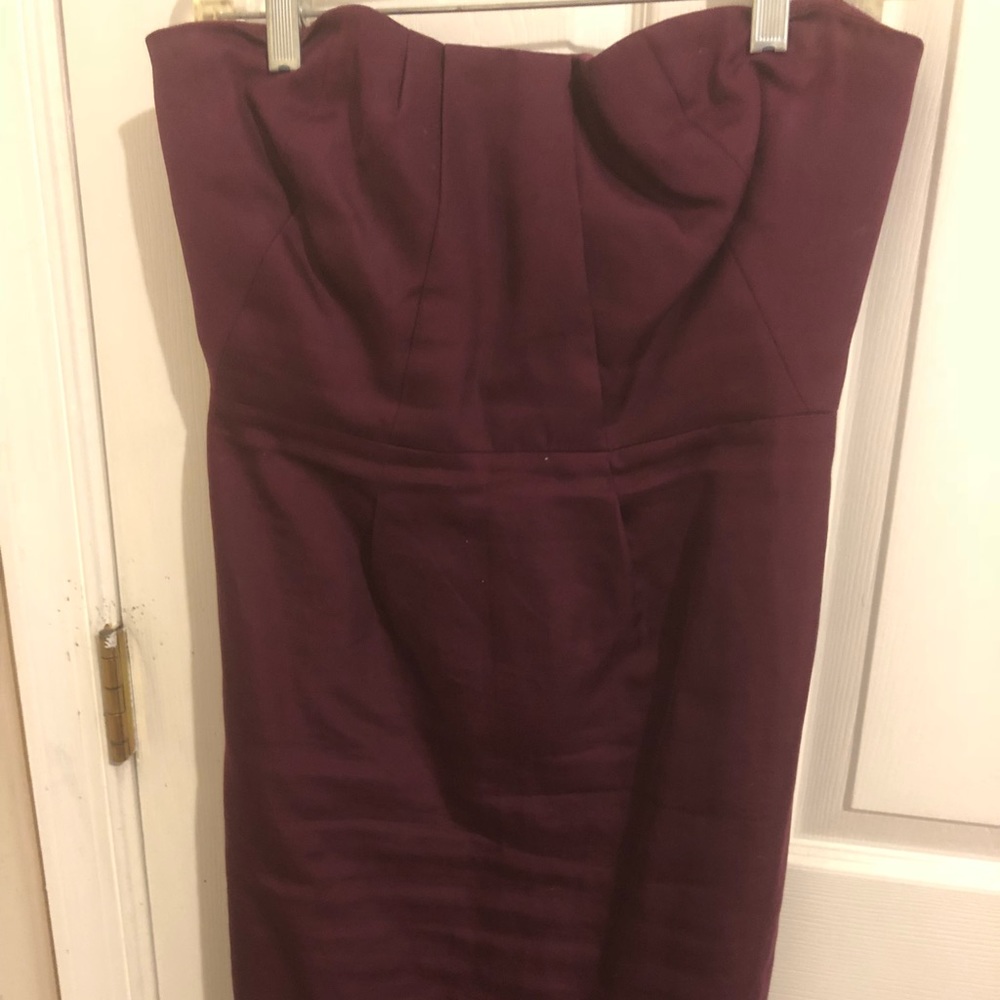 Jcrew plum sweetheart dress sz 8